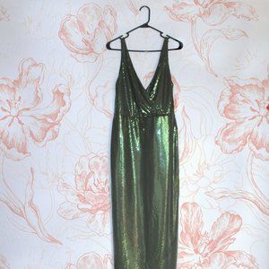 Green Sequin Gown